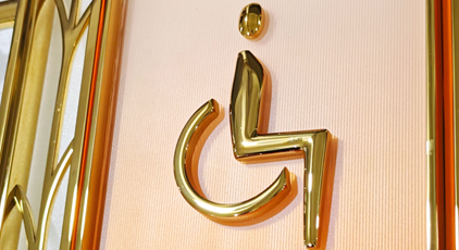 Eye-catching WC Sign