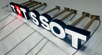 Custom Illuminated Letter Signs for TISSOT