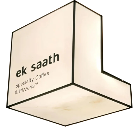 90 ° Corner Lightbox